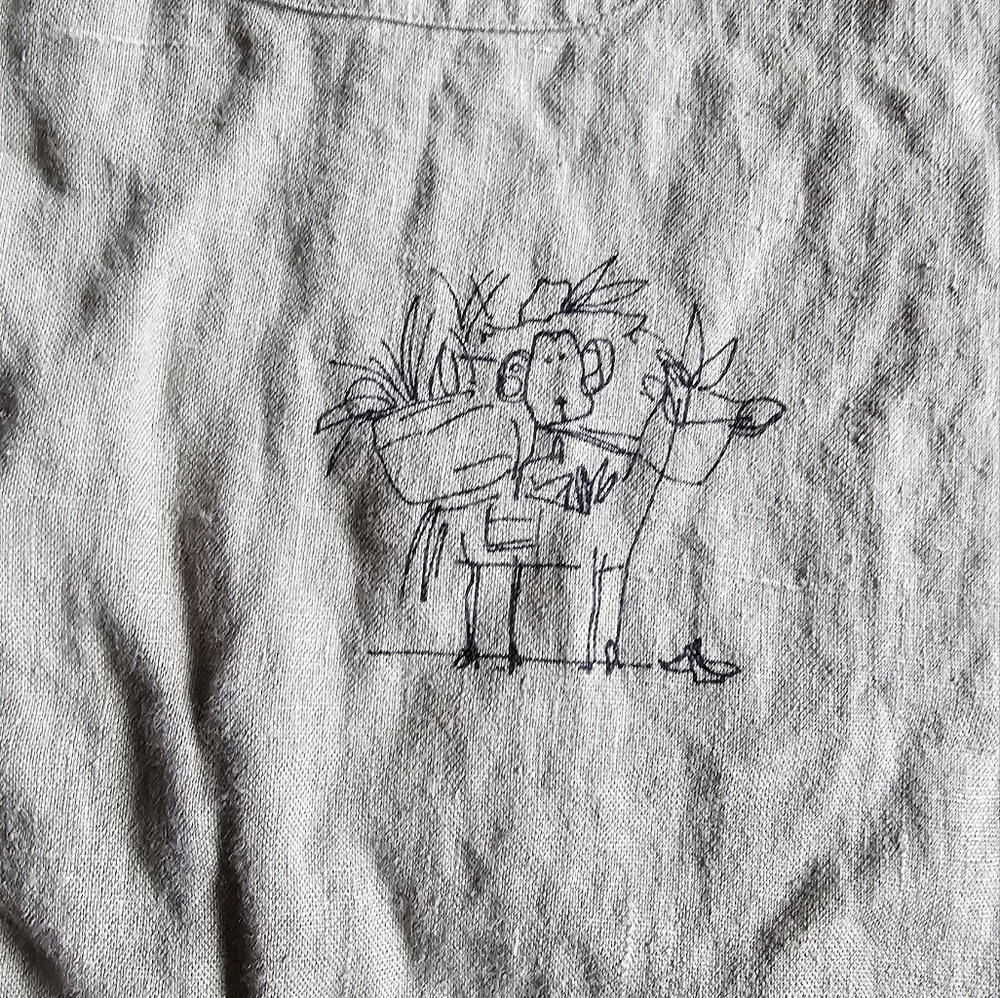 Chico's Top, Size 1, Monkey Print - image 7